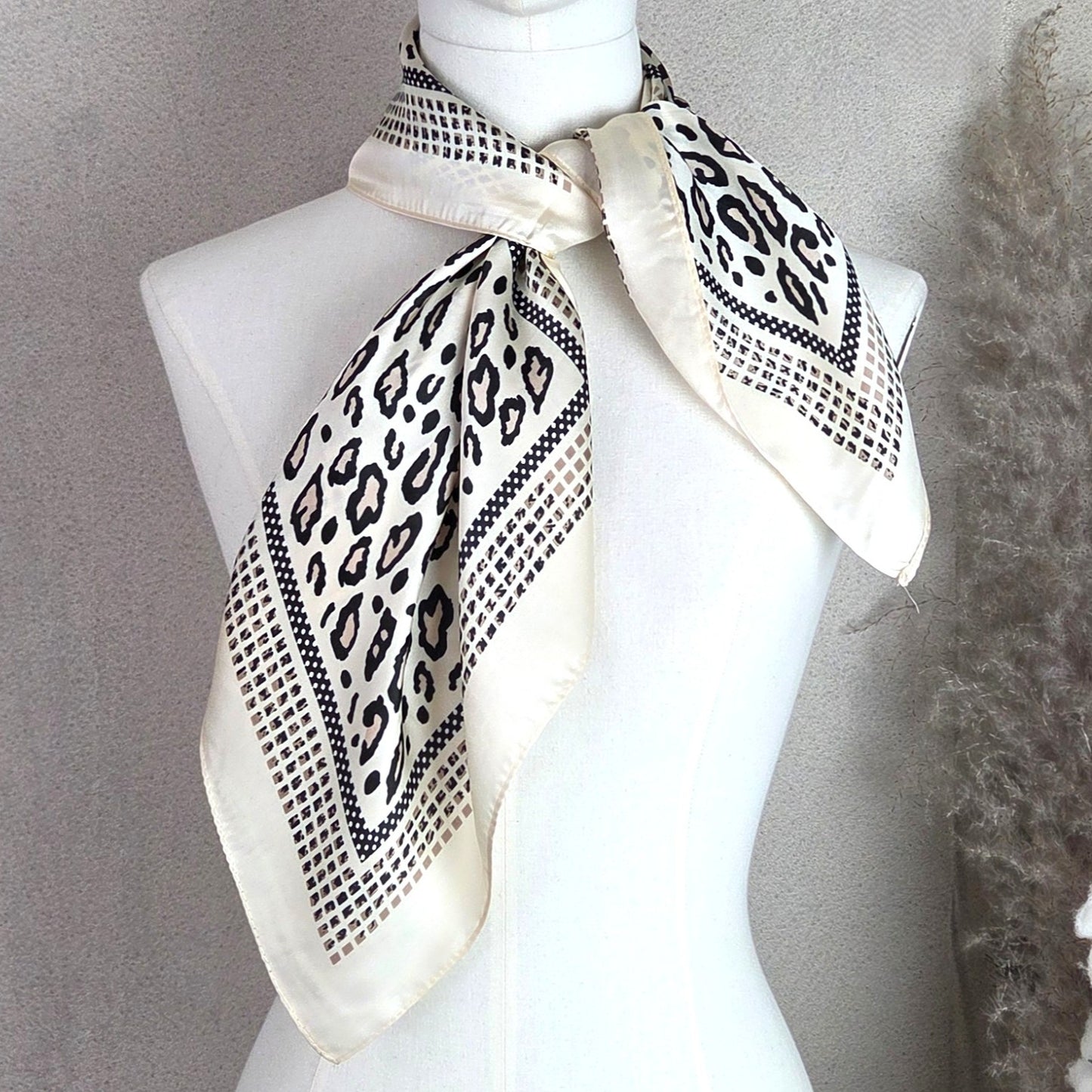 Leopard Silky Neck Scarf