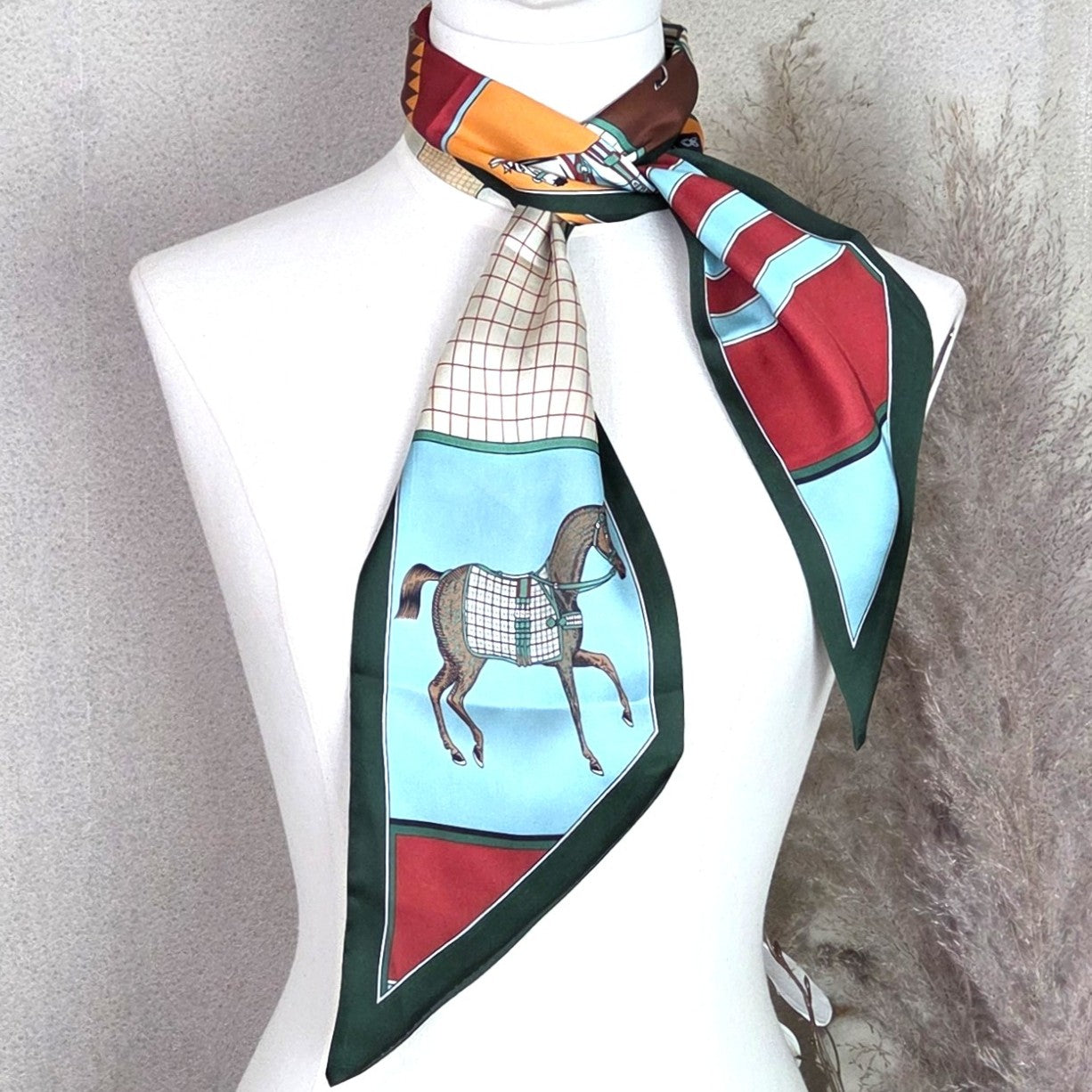 Equestrian Silk Neck Scarf