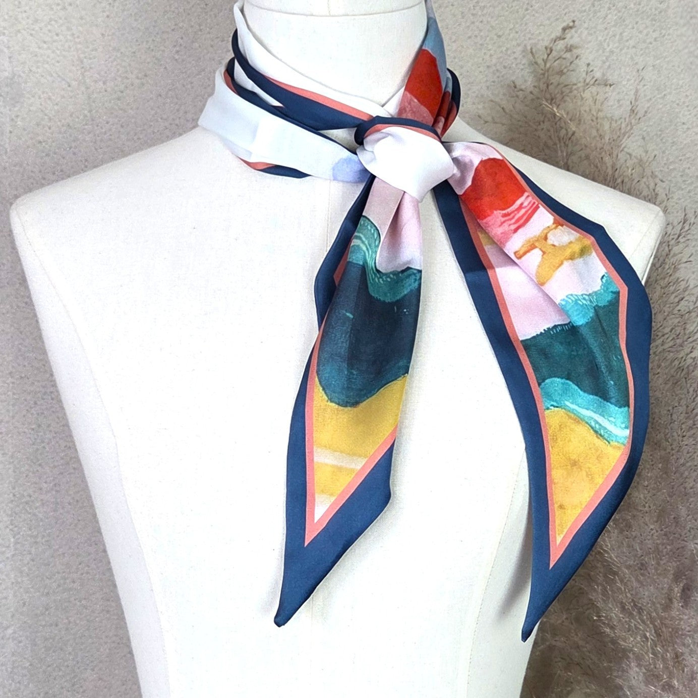 Artisan Colour Silk Neck Scarf