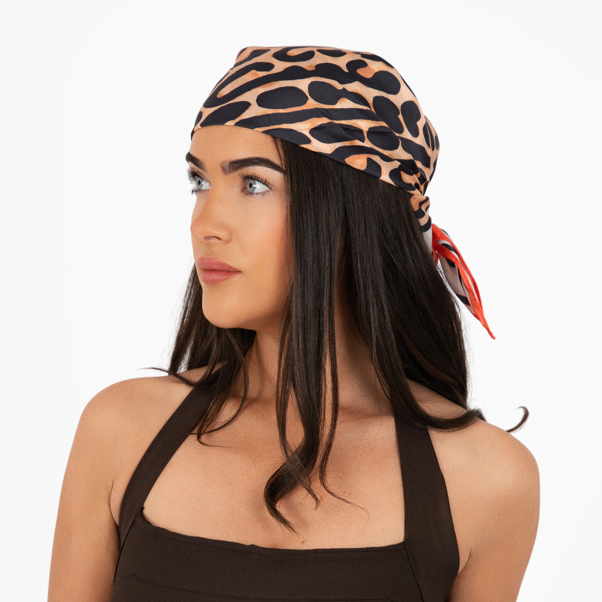 Leopard Print Versatile Head & Neck Scarf