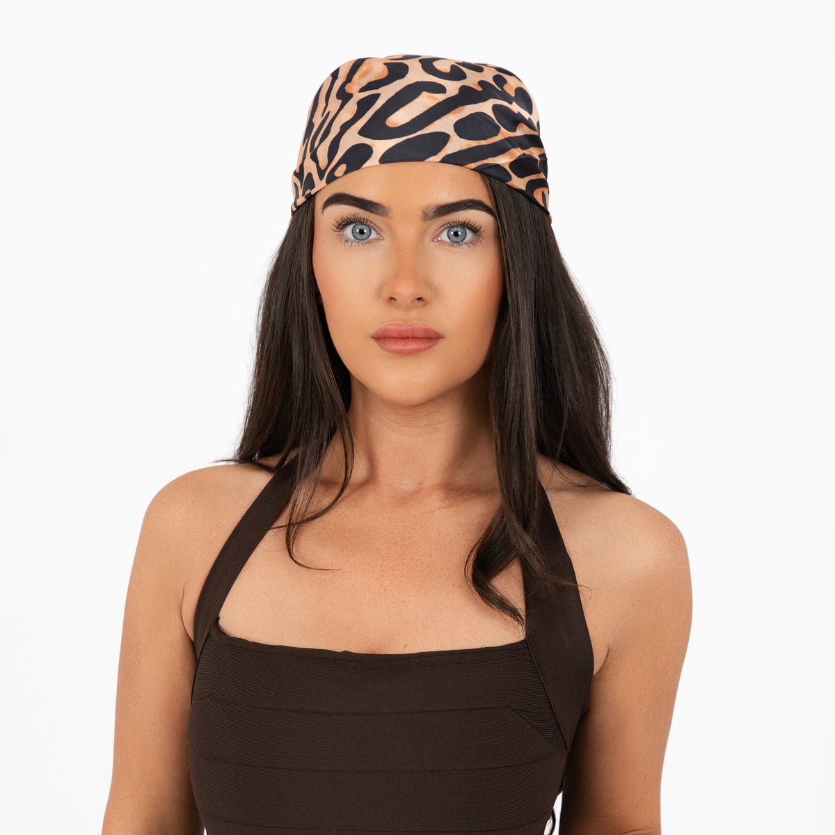 Leopard Print Versatile Head & Neck Scarf