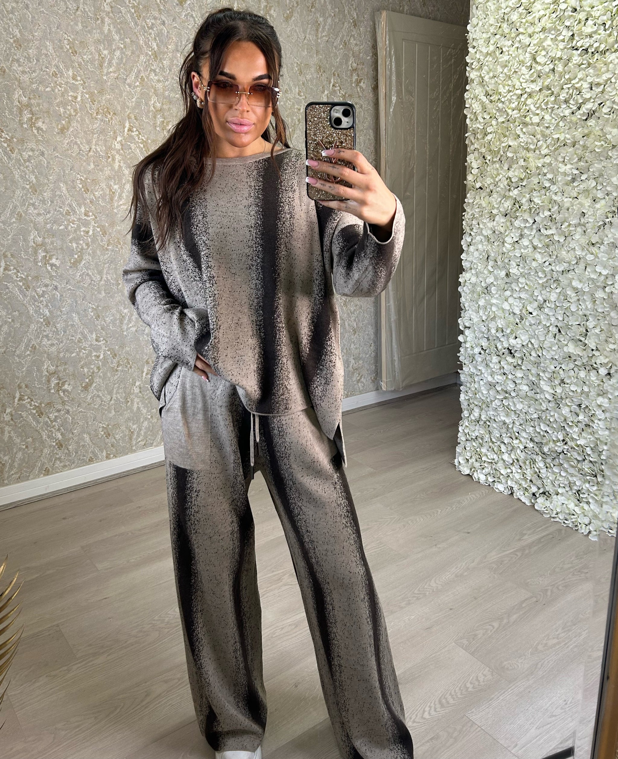 High Quality Shaded Print Comfy Lounge Set