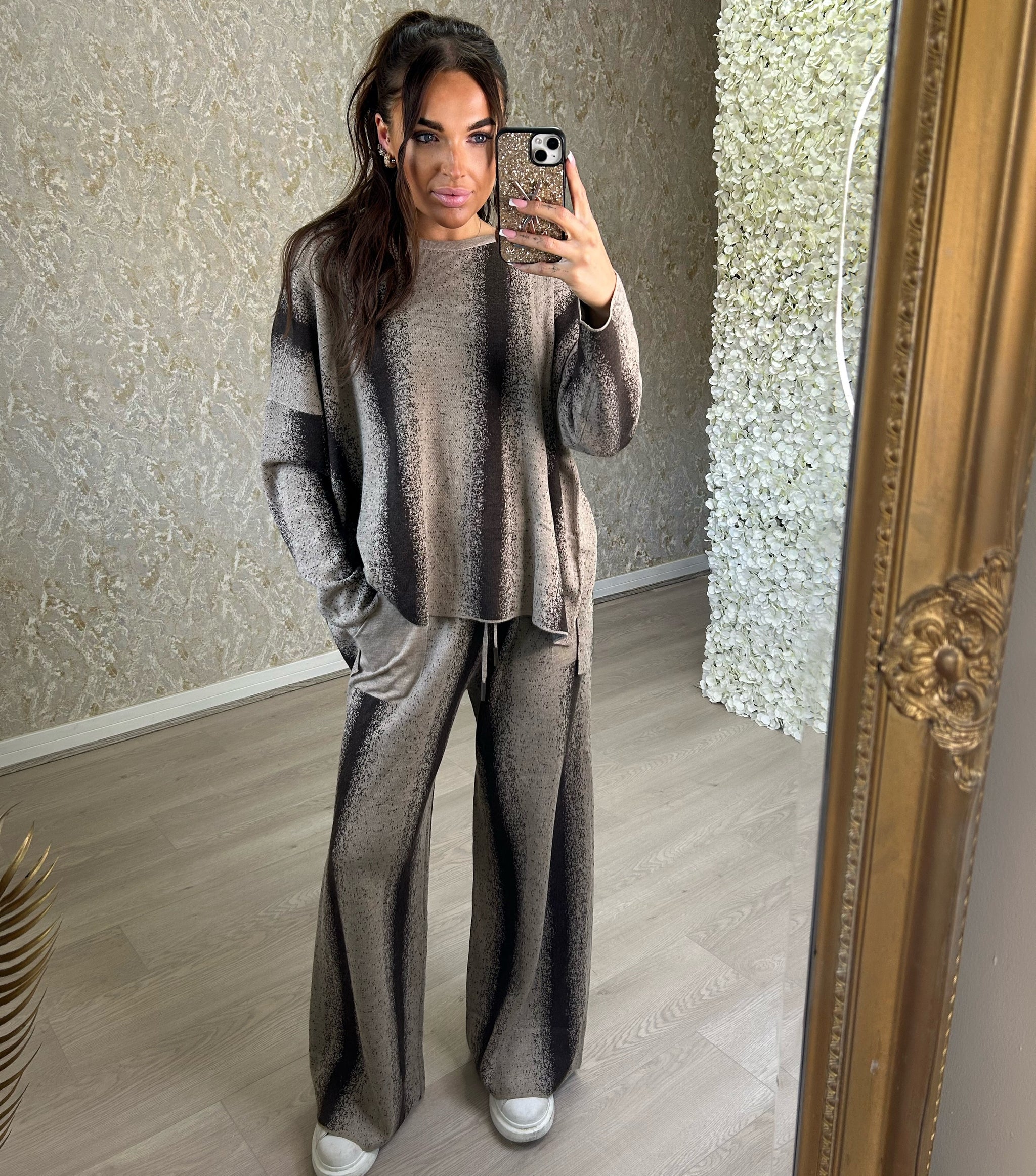 High Quality Shaded Print Comfy Lounge Set