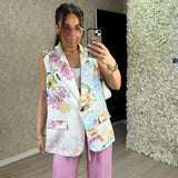 'La Dolce Vita' Capri Sleeveless Blazer
