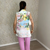 'La Dolce Vita' Capri Sleeveless Blazer
