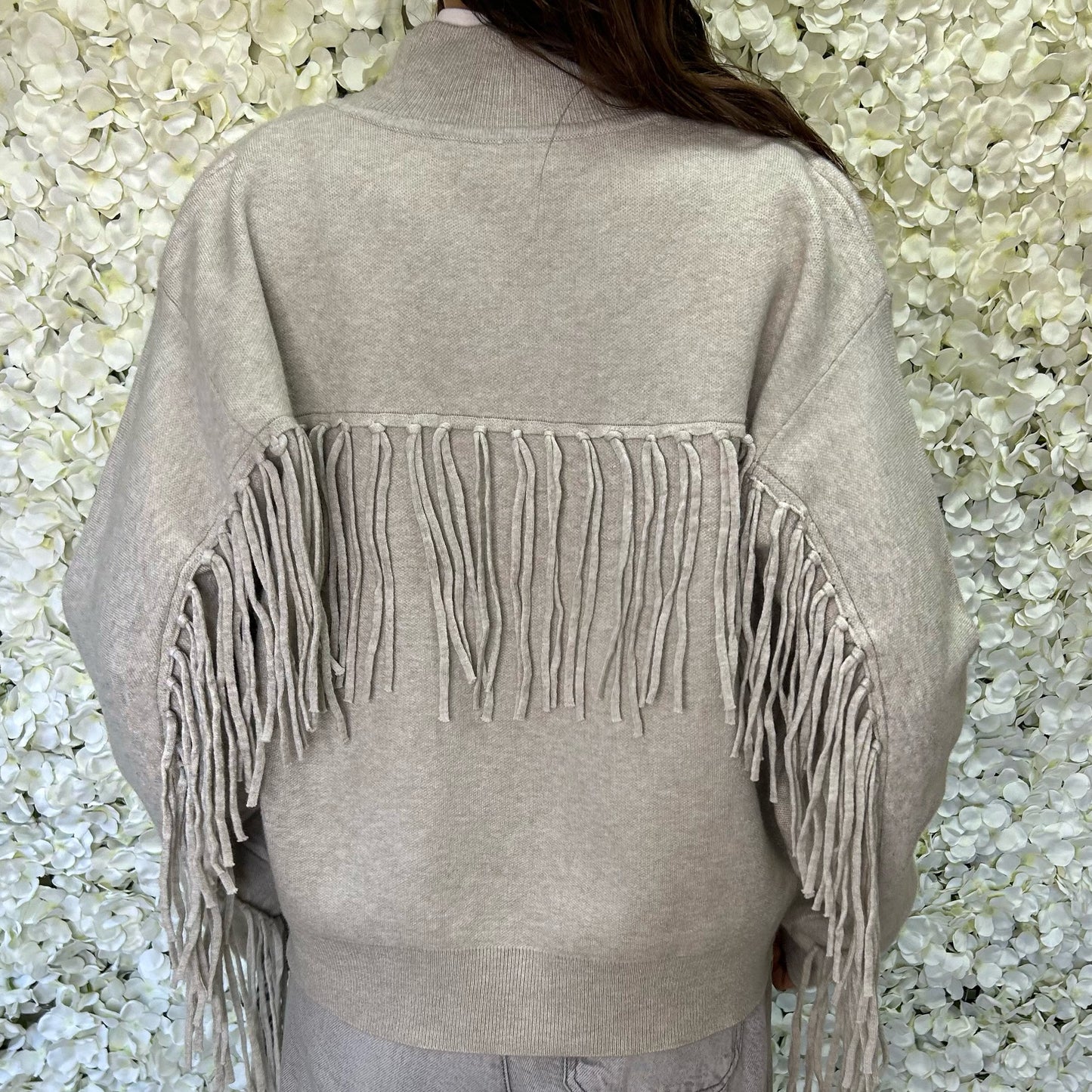 Premium Quality Tassel Jacket - Crystal Zip