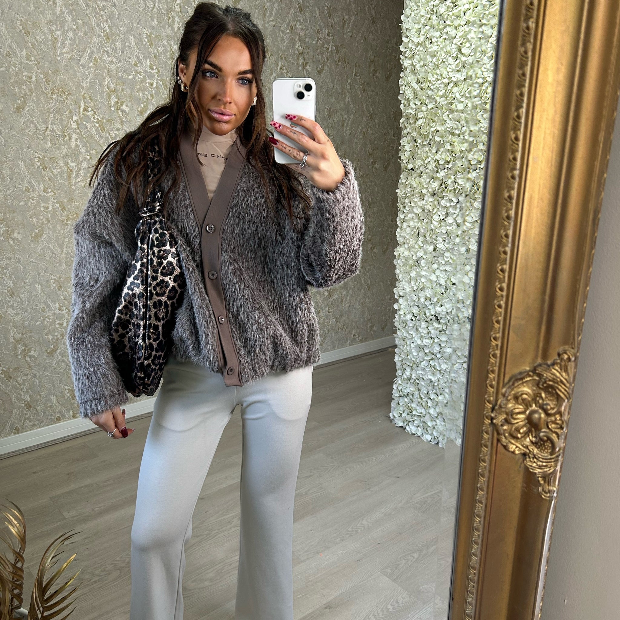 Faux Fur Jacket/Cardigan