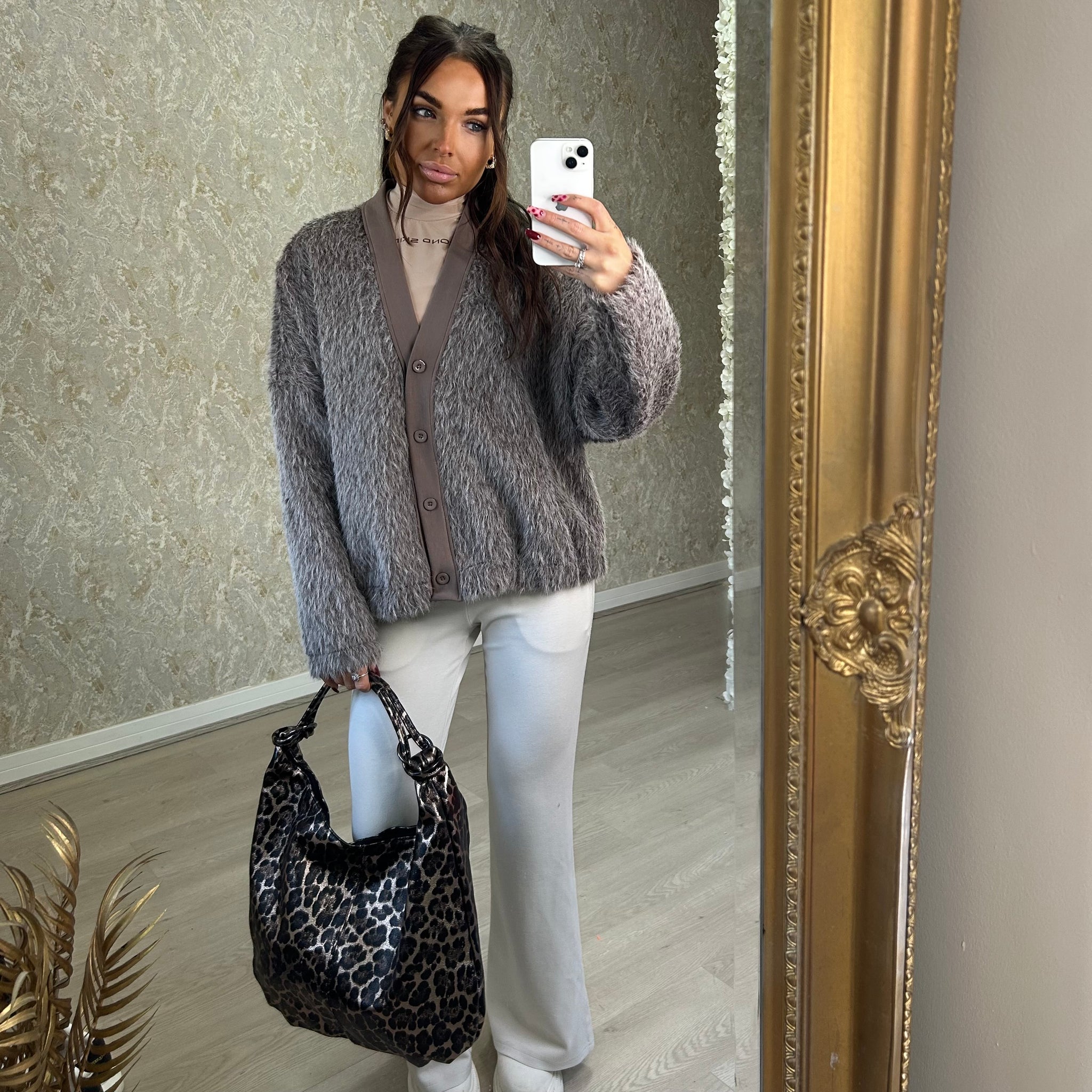 Faux Fur Jacket/Cardigan