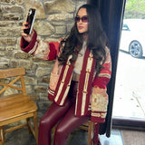 'Celine' - Luxe Chain Print Jacket