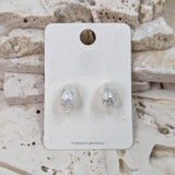 Textured Gold Curve Earrings