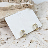 Smaller Baguette Crystal Earrings
