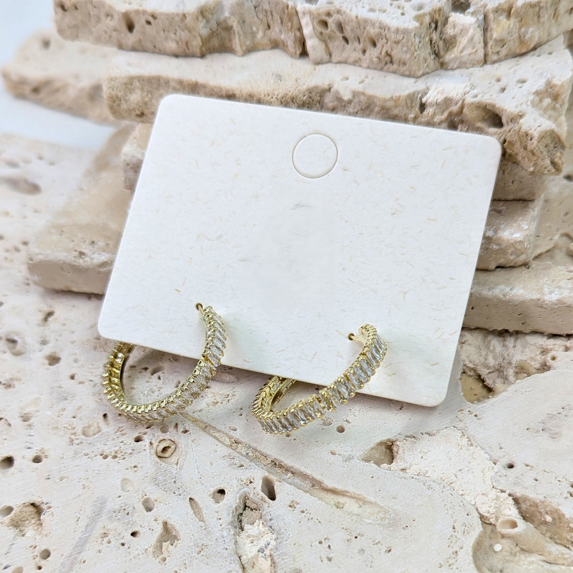Crystal Hoop Earrings