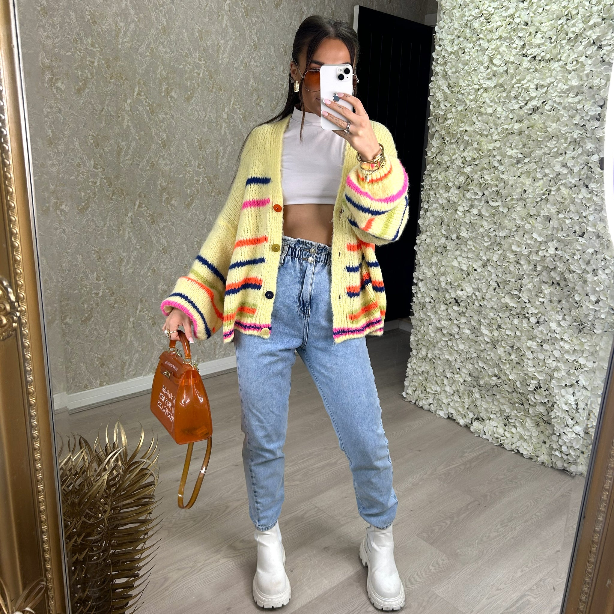 Oversized Chunky Stripe Cardigan