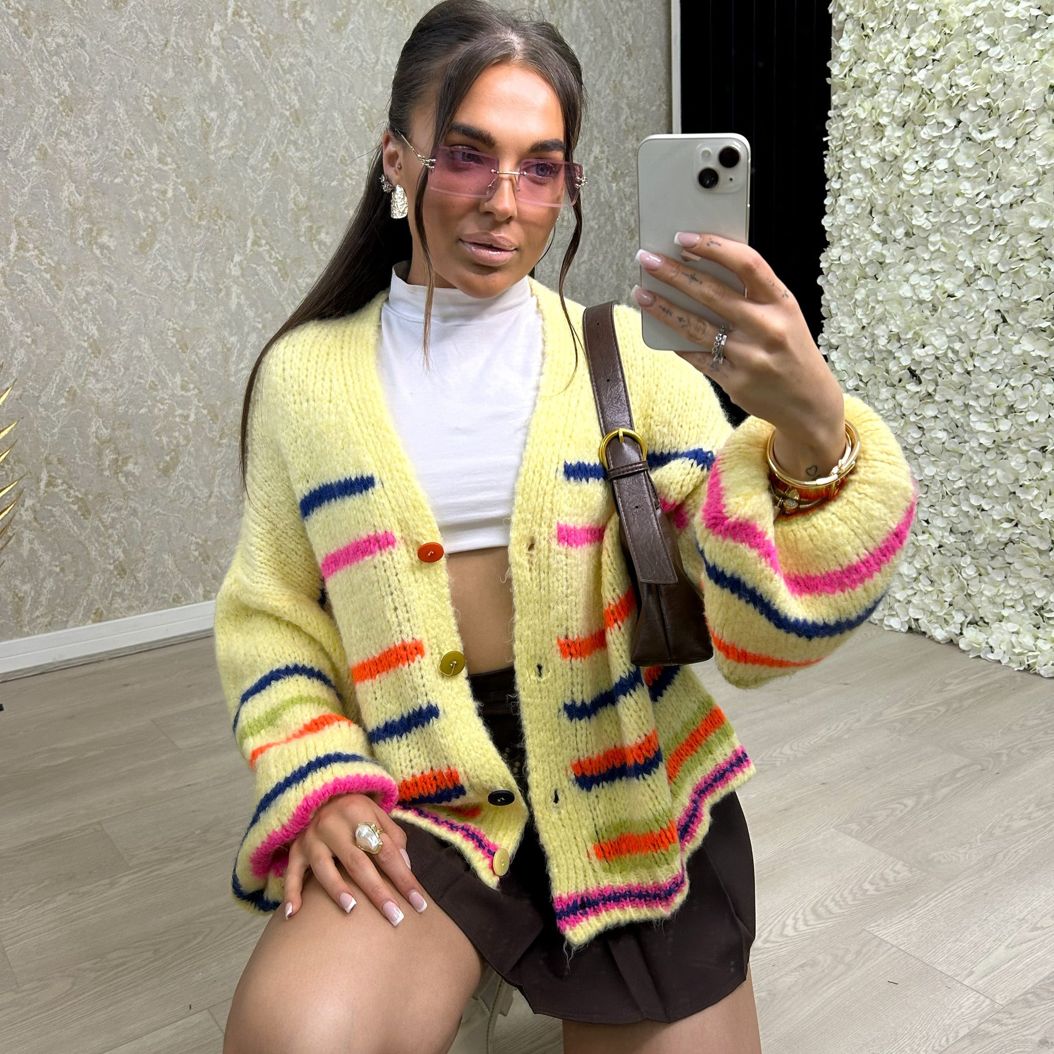 Oversized Chunky Stripe Cardigan