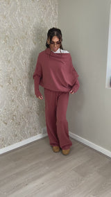 Paprika Slouchy Asymmetric Jumper
