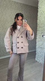 Tweed Style Boxy Blazer