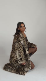 'Lexi' - Luxe Leopard Faux Fur Coat