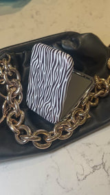 Zebra Print Compact Mirror