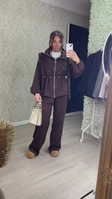 Cinched Waist Tracksuit