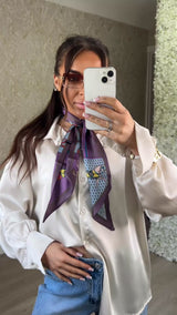 Equestrian Silk Neck Scarf