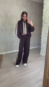 Straight Leg Jogger Zip Up Tracksuit