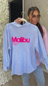Neon Malibu Stripe Shirt