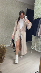 Frill Light Weight Tie Up Jacket