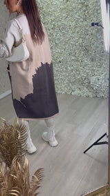 High Quality 3 Colour Tone Long Length Cardigan