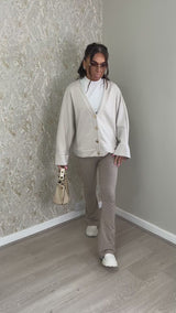 Super Soft Beige Cardigan