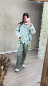 Zebra Corduroy Shirt