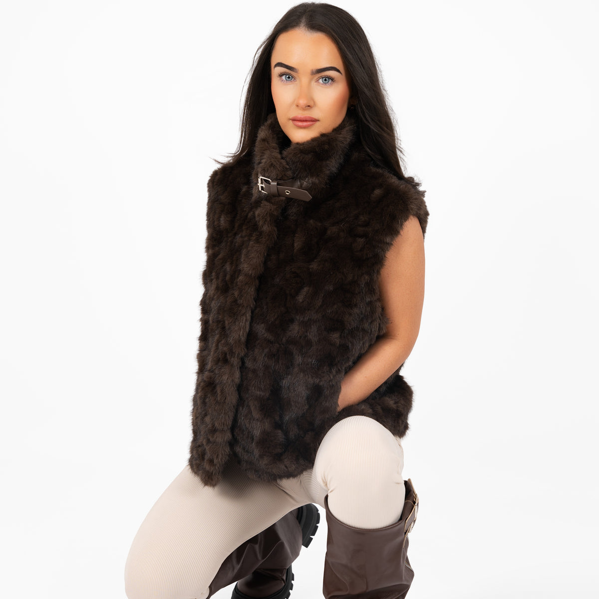 'Marnie' - Faux Fur Gilet